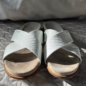 Prada White Cross-Strap Sandals